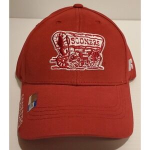 New Mens Russell Crimson Red Oklahoma Sooners Endless Adjustable Hat/Cap - OSFA